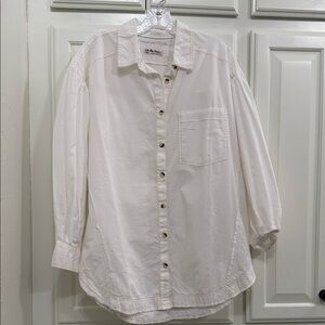 We The Free Cream Utility Button Shirt